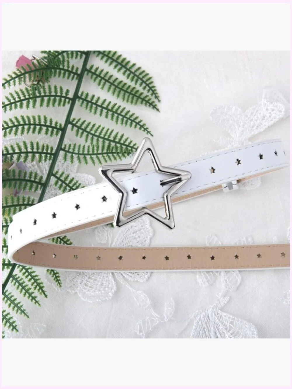 Adjustable Faux Leather Star Waist Belt for Jeans Dress Punk Rock